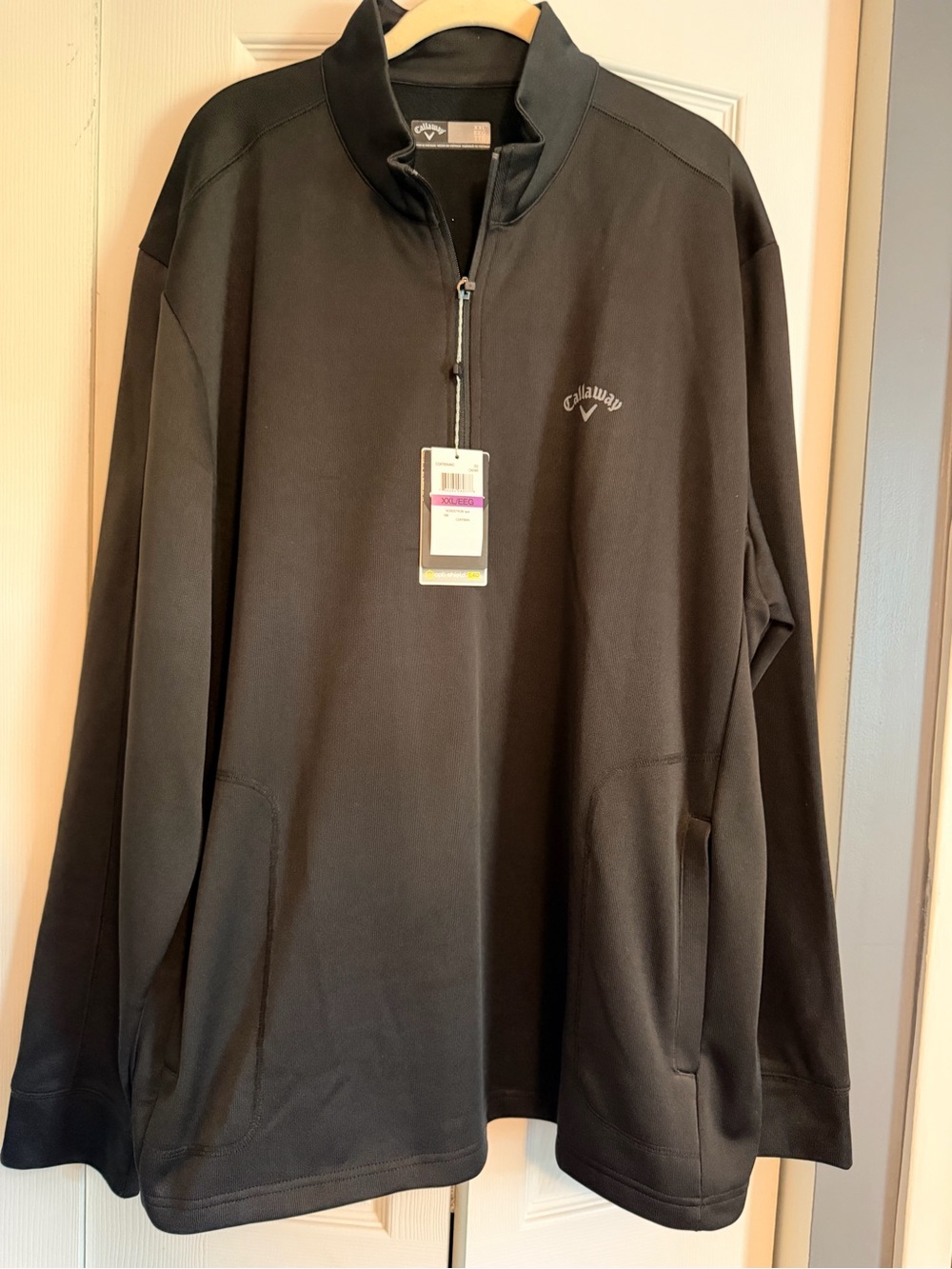NWT Callaway Black Half-Zip Pullover Jacket
